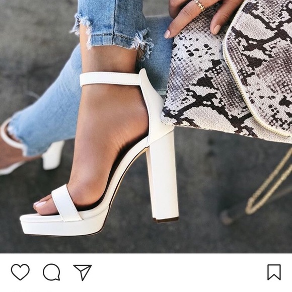 Lola Shoetique Shoes - NEW White Platform Shoes Size 8